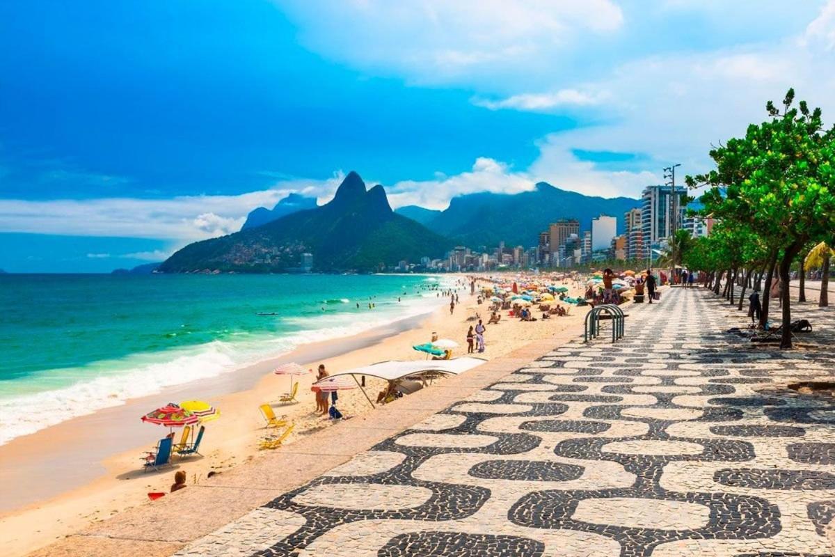 Vista Lateral, Edificio Frente A Praia 里约热内卢 外观 照片
