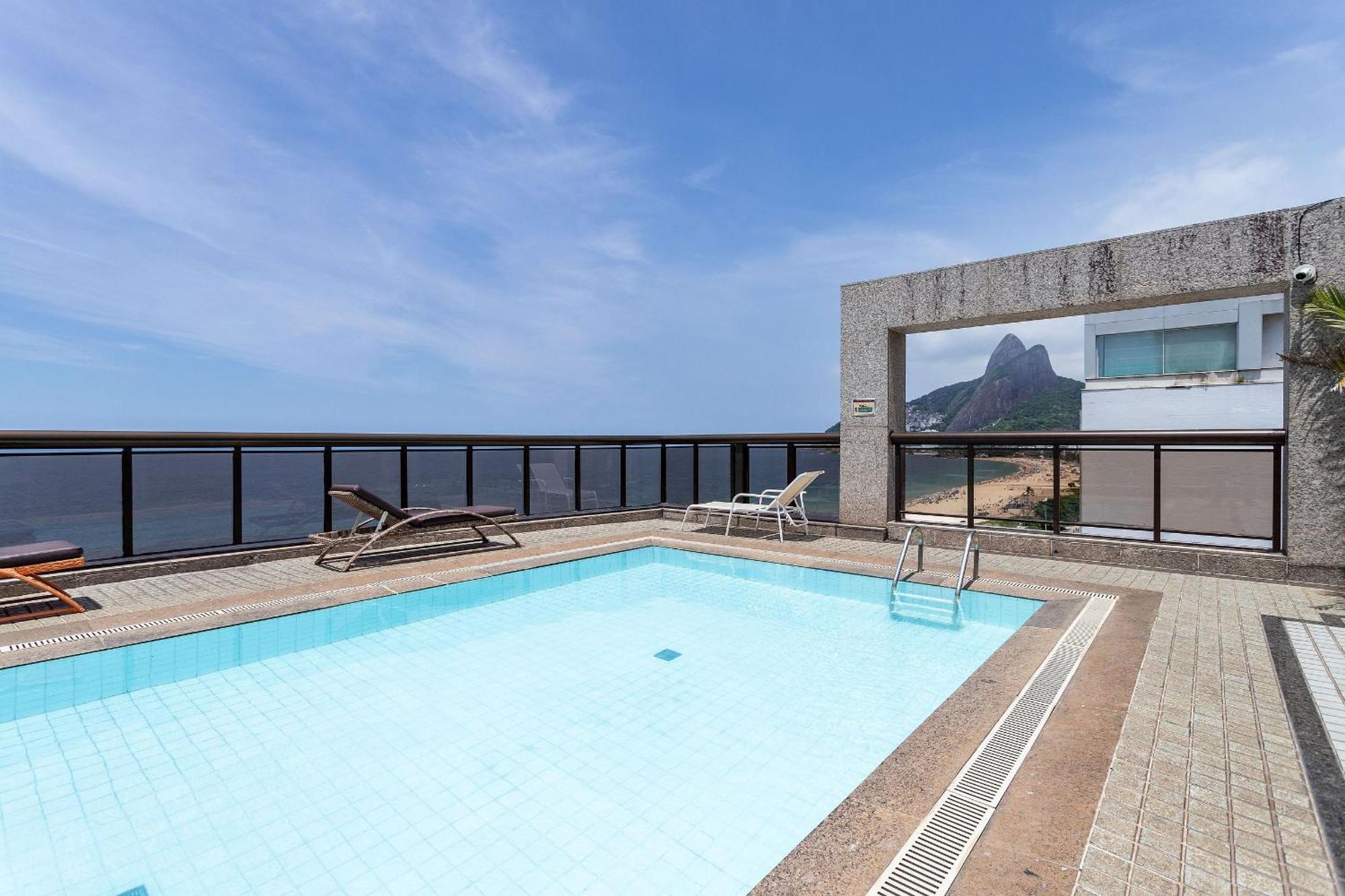 Vista Lateral, Edificio Frente A Praia 里约热内卢 外观 照片