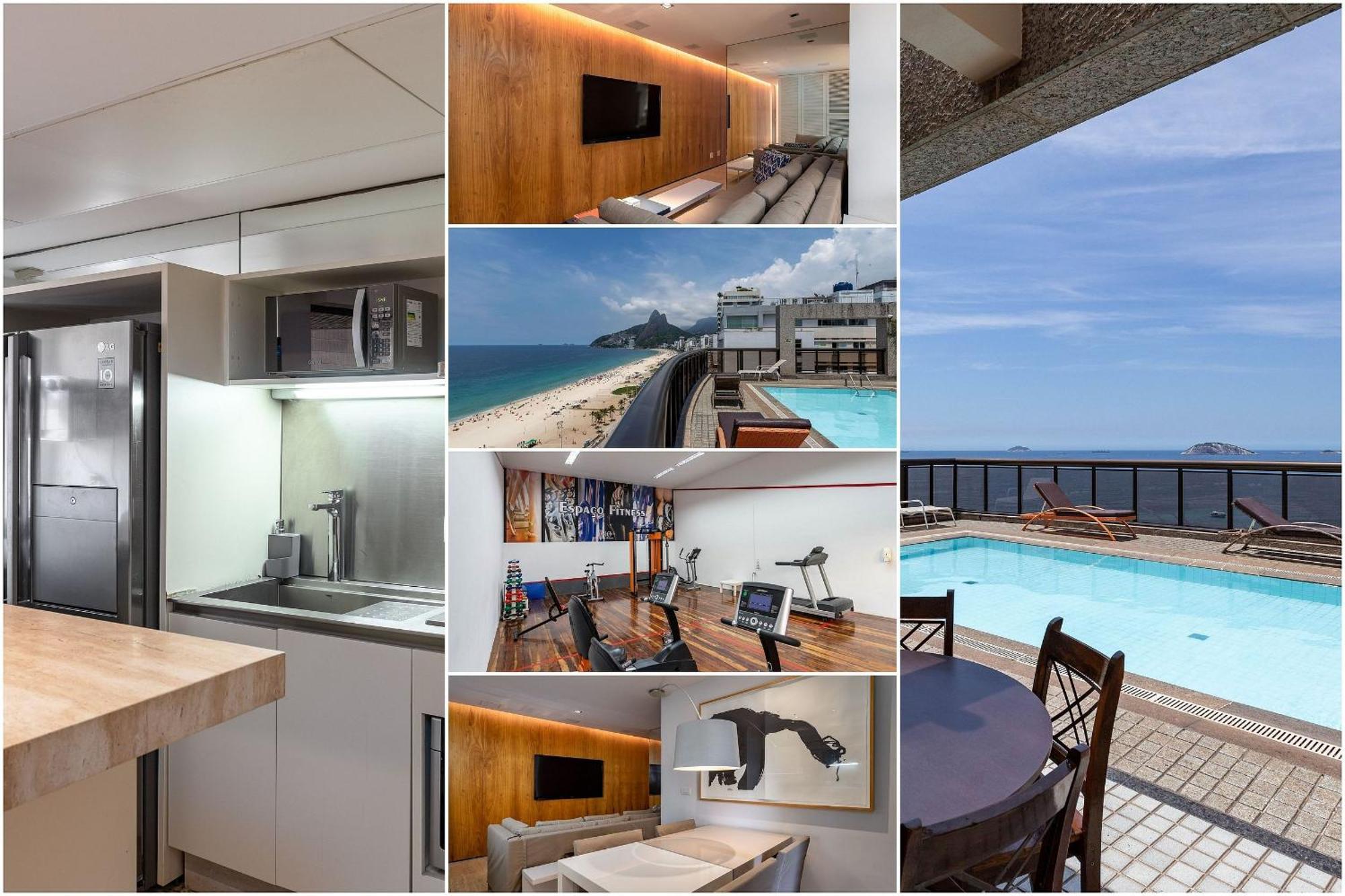 Vista Lateral, Edificio Frente A Praia 里约热内卢 外观 照片